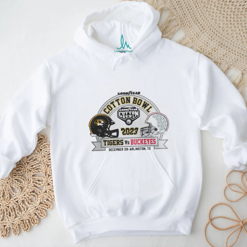 Missouri Tigers Vs Ohio State Buckeyes 2023 Goodyear Cotton Bowl football shirt Missouri Tigers Vs Ohio State Buckeyes 2023 Goodyear Cotton Bowl football shirt