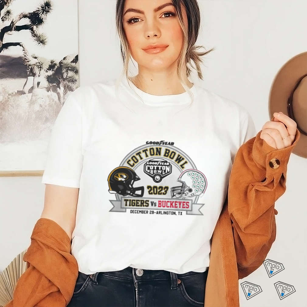 Missouri Tigers Vs Ohio State Buckeyes 2023 Goodyear Cotton Bowl football shirt Missouri Tigers Vs Ohio State Buckeyes 2023 Goodyear Cotton Bowl football shirt