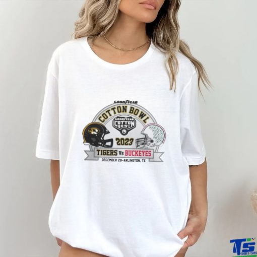Missouri Tigers Vs Ohio State Buckeyes 2023 Goodyear Cotton Bowl football shirt