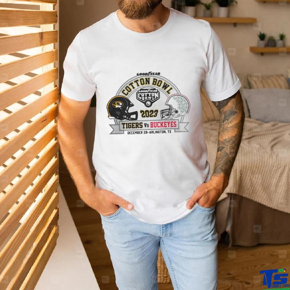 Missouri Tigers Vs Ohio State Buckeyes 2023 Goodyear Cotton Bowl football shirt Missouri Tigers Vs Ohio State Buckeyes 2023 Goodyear Cotton Bowl football shirt