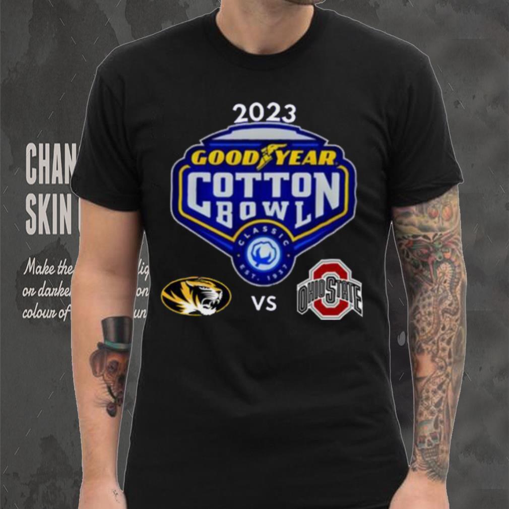 Missouri Tigers vs Ohio State Buckeyes 2023 Goodyear Cotton Bowl shirt Missouri Tigers vs Ohio State Buckeyes 2023 Goodyear Cotton Bowl shirt