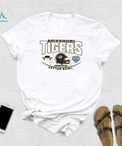 Mizzou Tigers Cotton Bowl Football Helmet Gold T Shirt