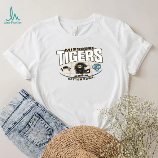 Mizzou Tigers Cotton Bowl Football Helmet Gold T Shirt