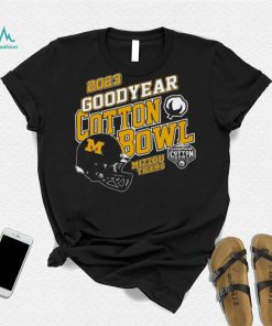 Mizzou Tigers Goodyear Cotton Bow Black Helmet T Shirt