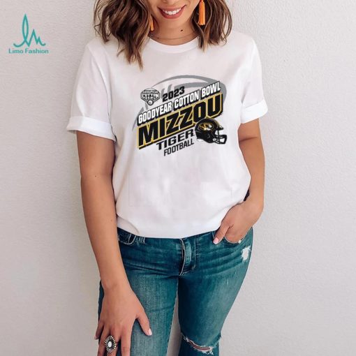 Mizzou Tigers Goodyear Cotton Bow Grey Helmet T Shirt