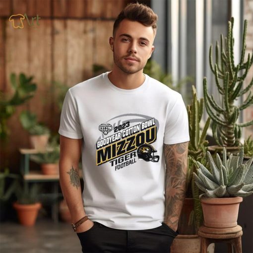 Mizzou Tigers Goodyear Cotton Bow Grey Helmet T Shirt