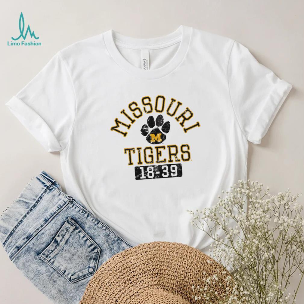 Mizzou Tigers Legacy Missouri Tigers Paw 18 39 White T Shirt Mizzou Tigers Legacy Missouri Tigers Paw 18 39 White T Shirt