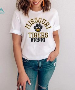 Mizzou Tigers Legacy Missouri Tigers Paw 18 39 White T Shirt