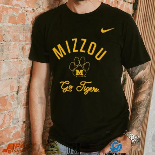 Mizzou Tigers Nike® 2023 Mizzou Vault Paw Marled Black T Shirt