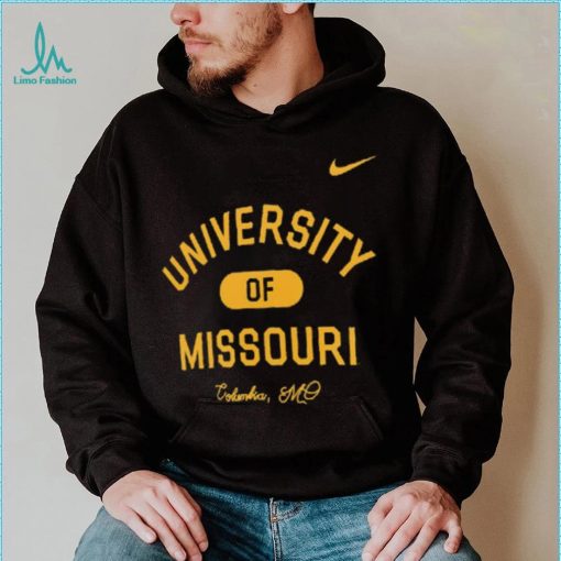 Mizzou Tigers Nike® 2023 University Of Missouri Columbia Black Shirt