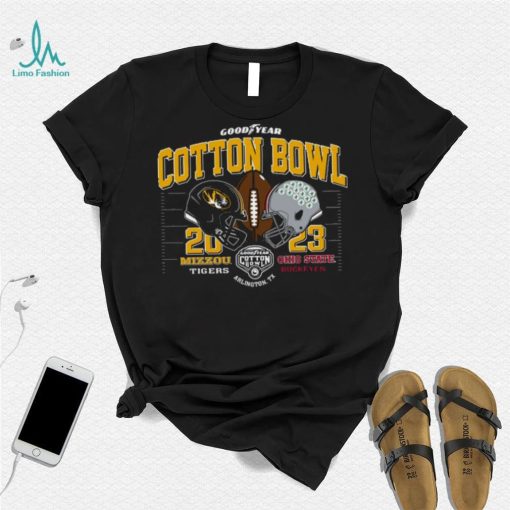 Mizzou Tigers Vs Ohio State Cotton Bowl Black T Shirt