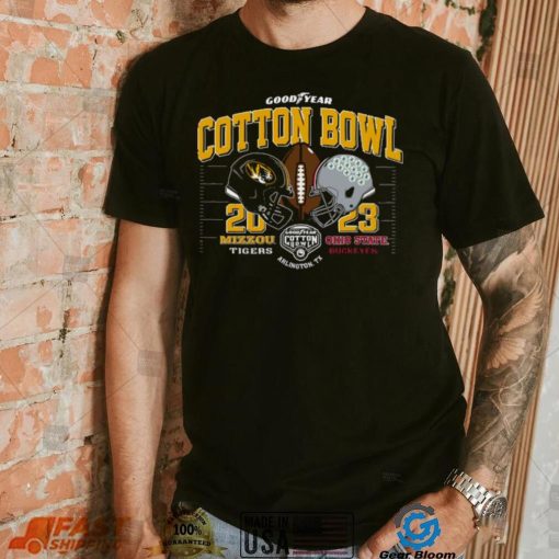 Mizzou Tigers Vs Ohio State Cotton Bowl Black T Shirt