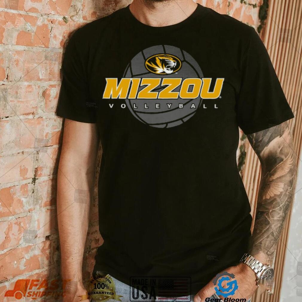 Mizzou Volleyball Black Crew Neck T Shirt Mizzou Volleyball Black Crew Neck T Shirt