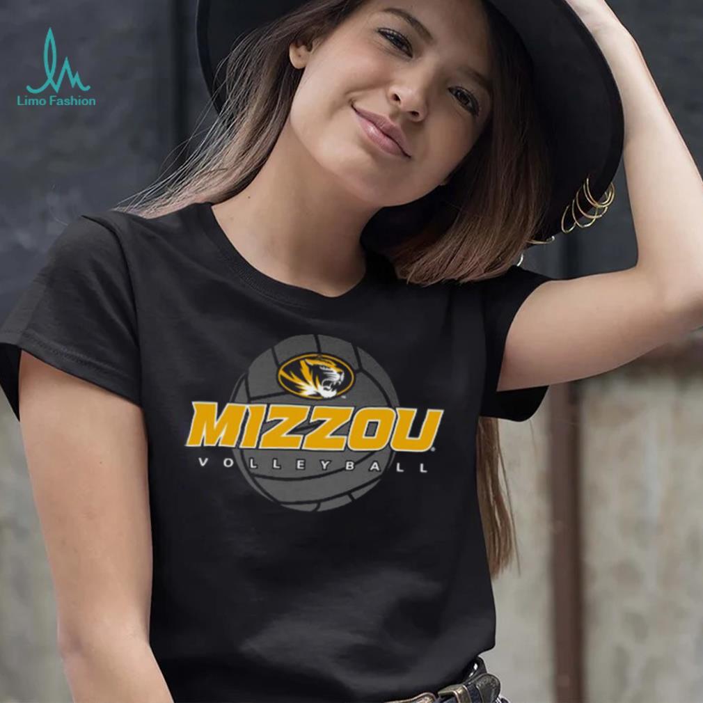 Mizzou Volleyball Black Crew Neck T Shirt Mizzou Volleyball Black Crew Neck T Shirt
