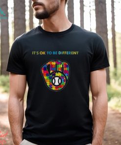 Mlb 2023 Milwaukee Brewers Autism It’s Ok To Be Different Shirt