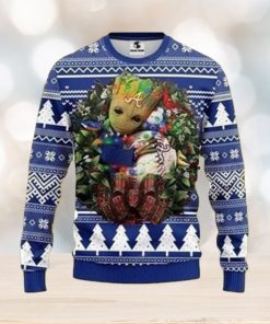 Mlb Atlanta Braves Groot Hug Ugly Christmas Sweater