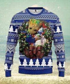 Mlb Atlanta Braves Groot Hug Ugly Christmas Sweater