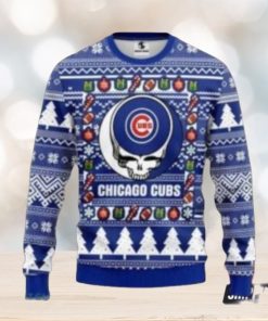 Mlb Chicago Cubs Grateful Dead Christmas Ugly Christmas Sweater