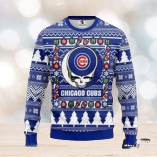 Mlb Chicago Cubs Grateful Dead Christmas Ugly Christmas Sweater