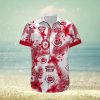 Nba Philadelphia 76Ers White Hibiscus Flowers Green Leaves Trendy Hawaiian Shirt Aloha Shirt