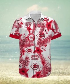 Mlb Cincinnati Reds Hawaiian Shirt Colorful Tropical Forest Beach Lovers Gift