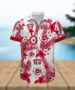 Mlb Cincinnati Reds Hawaiian Shirt Colorful Tropical Forest Beach Lovers Gift