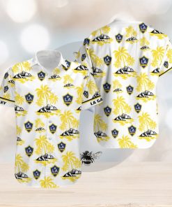 Mls La Galaxy Coconut Island Hawaiian Shirt