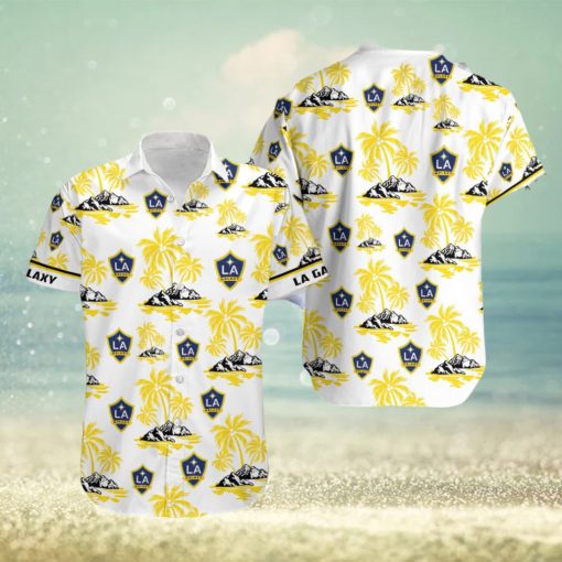 Mls La Galaxy Coconut Island Hawaiian Shirt