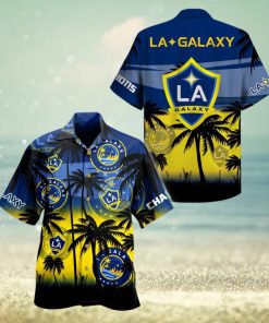 Mls La Galaxy Coconut Tree Beach Hawaiian Shirt