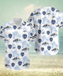 Mls Sporting Kansas City Coconut Tree Hawaiian Shirt