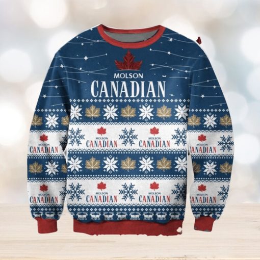 Molson Canadian 3D Ugly Christmas Sweater Christmas Gift