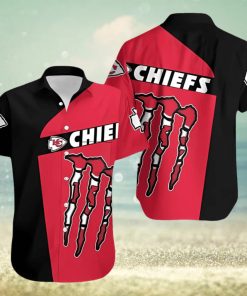 Monster Energy Kansas City Chiefs Hawaiian Shirt