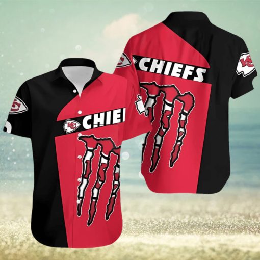 Monster Energy Kansas City Chiefs Hawaiian Shirt