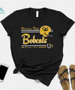 Montana State Bobcats Football Field Mountains & Minde Helmet Shirt