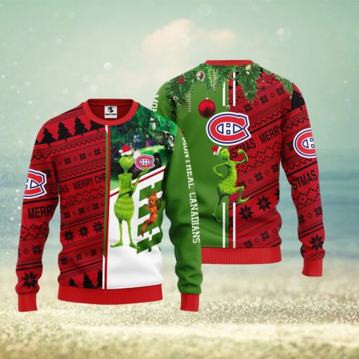 Montreal Canadians Grinch & Scooby doo Christmas Ugly Sweater