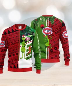 Montreal Canadians Grinch & Scooby doo Christmas Ugly Sweater