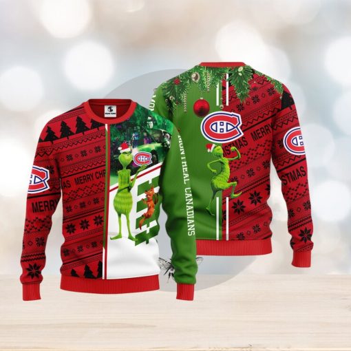 Montreal Canadians Grinch & Scooby doo Christmas Ugly Sweater