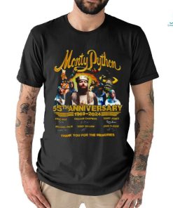 Monty Python 55th Anniverasry 1969 – 2024 Thank You For The Memories T Shirt