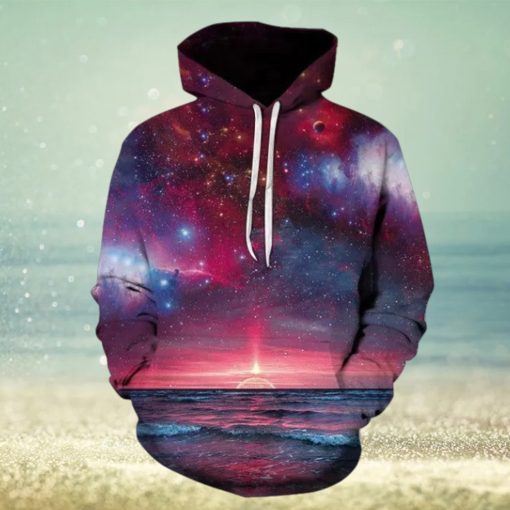 Moon Sky Galaxy 3d All Over Print Hoodie