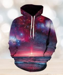 Moon Sky Galaxy 3d All Over Print Hoodie