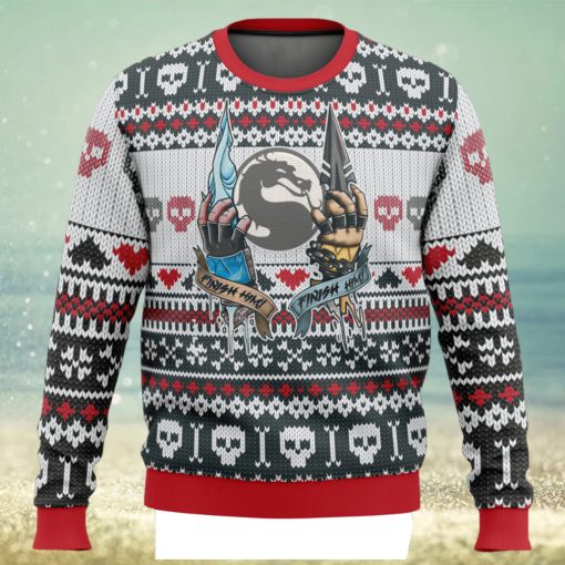 Mortal Kombat Finish Him Ugly Christmas Sweater