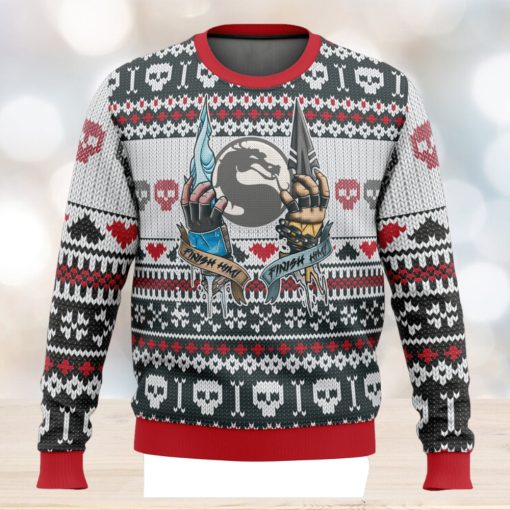 Mortal Kombat Finish Him Ugly Christmas Sweater