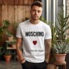 Moschino Logo Printed Crewneck T shirt