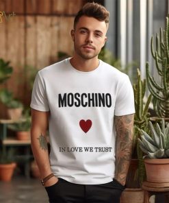 Moschino Logo Printed Crewneck T shirt