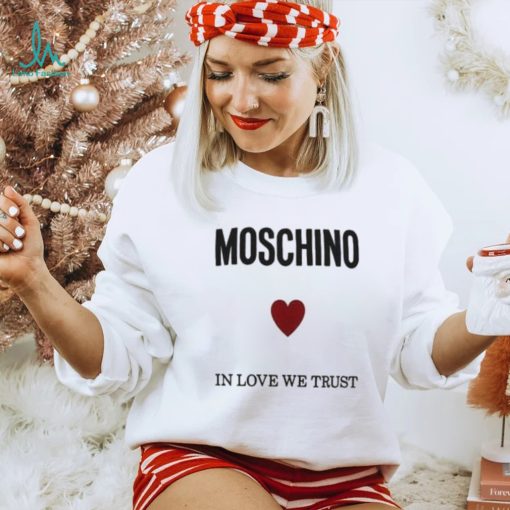 Moschino Logo Printed Crewneck T shirt