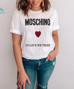 Moschino Logo Printed Crewneck T shirt