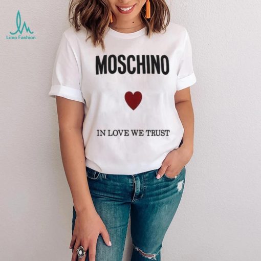Moschino Logo Printed Crewneck T shirt