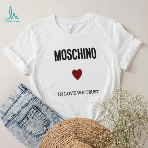Moschino Logo Printed Crewneck T shirt