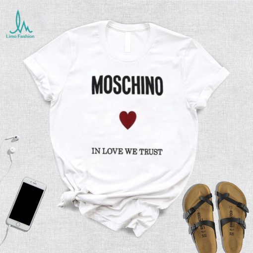 Moschino Logo Printed Crewneck T shirt