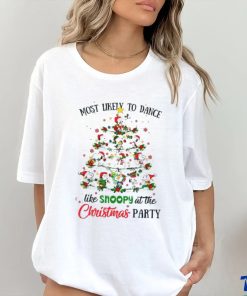 Most Likely To Dance Like Snoopy At The Christmas Party Shirt